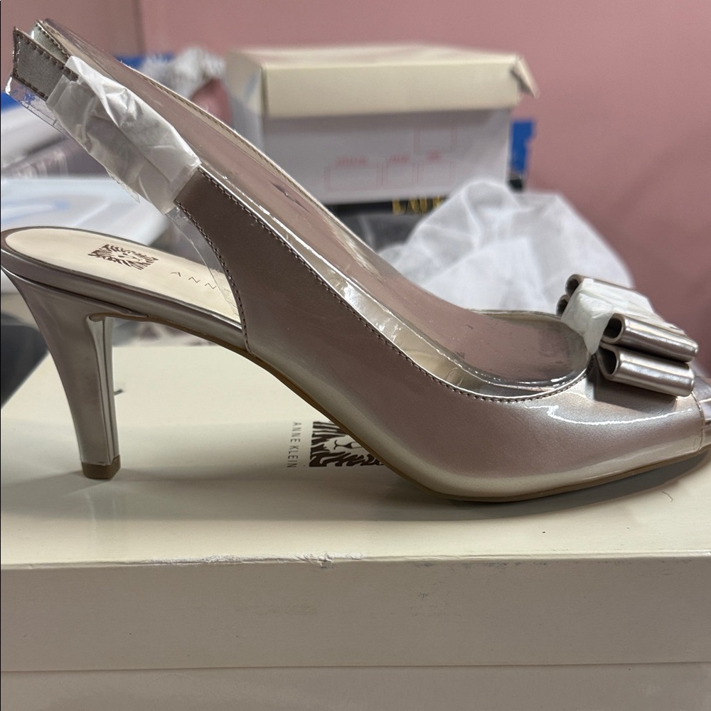 Elegant Beige Slingback Heels